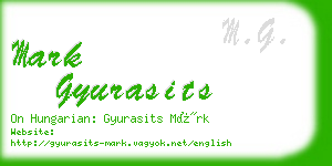 mark gyurasits business card